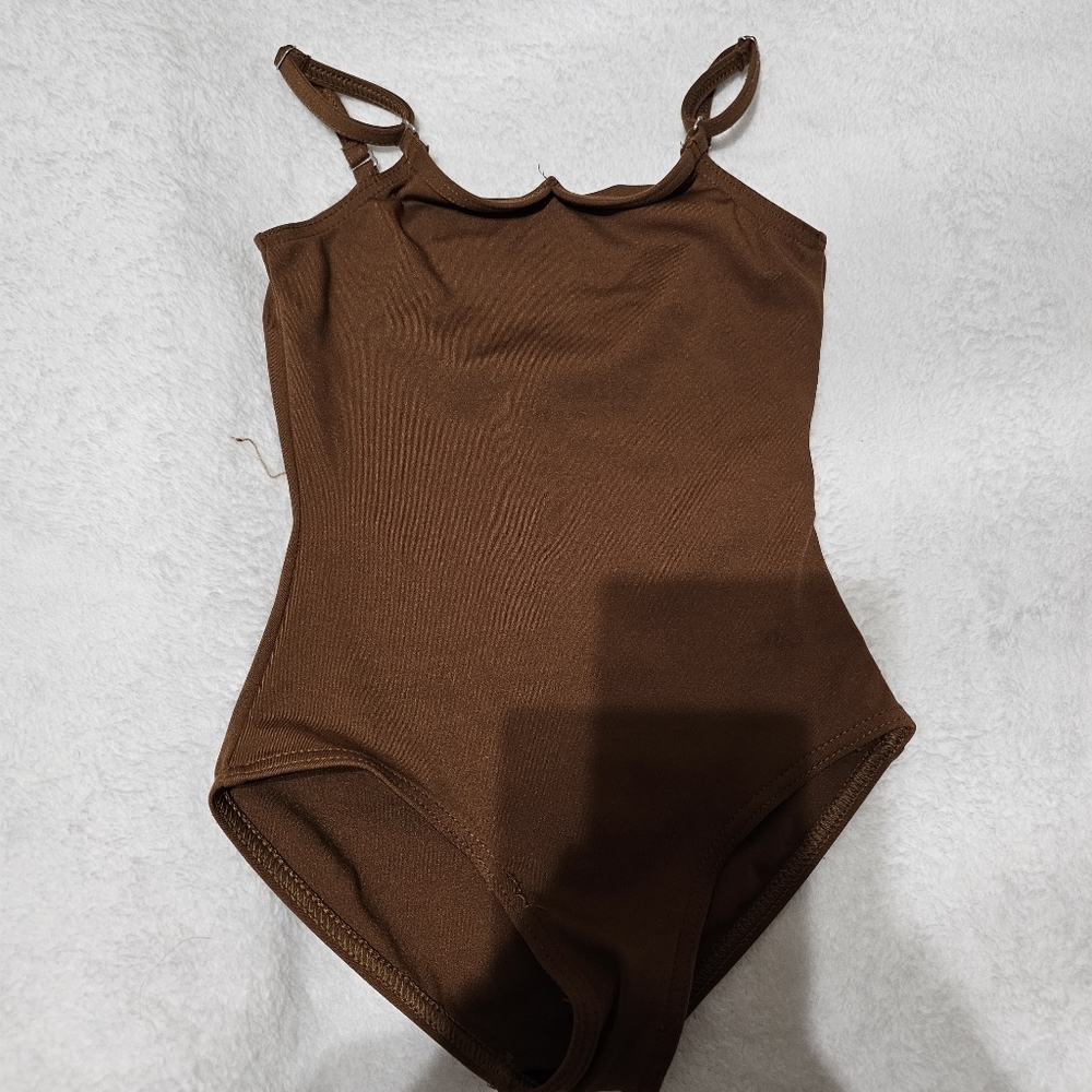 Capezio scalloped leotard Large Childrens Brown